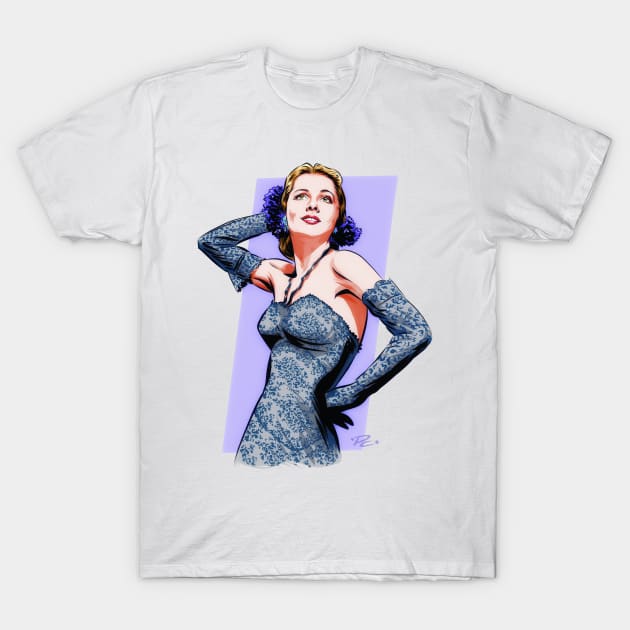 Joan Fontaine - An illustration by Paul Cemmick T-Shirt by PLAYDIGITAL2020